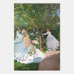 Claude Monet - Women in the Garden Wrapping Paper Sheet