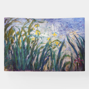 Claude Monet - Yellow and Purple Irises Banner