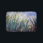Claude Monet - Yellow and Purple Irises Bath Mat<br><div class="desc">Yellow and Purple Irises / Iris jaunes et mauves - Claude Monet,  Oil on Canvas,  1924-1925</div>