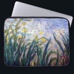 Claude Monet - Yellow and Purple Irises Laptop Sleeve<br><div class="desc">Yellow and Purple Irises / Iris jaunes et mauves - Claude Monet,  Oil on Canvas,  1924-1925</div>