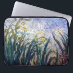 Claude Monet - Yellow and Purple Irises Laptop Sleeve<br><div class="desc">Yellow and Purple Irises / Iris jaunes et mauves - Claude Monet,  Oil on Canvas,  1924-1925</div>