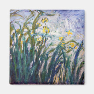 Claude Monet - Yellow and Purple Irises Magnet