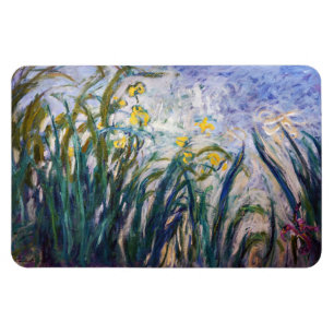 Claude Monet - Yellow and Purple Irises Magnet