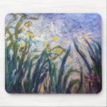 Claude Monet - Yellow and Purple Irises Mouse Mat<br><div class="desc">Yellow and Purple Irises / Iris jaunes et mauves - Claude Monet,  Oil on Canvas,  1924-1925</div>