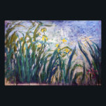 Claude Monet - Yellow and Purple Irises Photo Print<br><div class="desc">Yellow and Purple Irises / Iris jaunes et mauves - Claude Monet,  Oil on Canvas,  1924-1925</div>