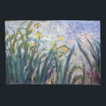 Claude Monet - Yellow and Purple Irises Pillowcase<br><div class="desc">Yellow and Purple Irises / Iris jaunes et mauves - Claude Monet,  Oil on Canvas,  1924-1925</div>