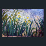 Claude Monet - Yellow and Purple Irises Poster<br><div class="desc">Yellow and Purple Irises / Iris jaunes et mauves - Claude Monet,  Oil on Canvas,  1924-1925</div>
