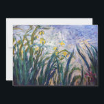 Claude Monet - Yellow and Purple Irises Thank You Card<br><div class="desc">Yellow and Purple Irises / Iris jaunes et mauves - Claude Monet,  Oil on Canvas,  1924-1925</div>