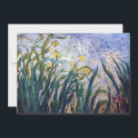 Claude Monet - Yellow and Purple Irises Thank You Card<br><div class="desc">Yellow and Purple Irises / Iris jaunes et mauves - Claude Monet,  Oil on Canvas,  1924-1925</div>