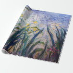 Claude Monet - Yellow and Purple Irises Wrapping Paper<br><div class="desc">Yellow and Purple Irises / Iris jaunes et mauves - Claude Monet,  Oil on Canvas,  1924-1925</div>
