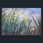 Claude Monet - Yellow and Purple Irises Wrapping Paper Sheet<br><div class="desc">Yellow and Purple Irises / Iris jaunes et mauves - Claude Monet,  Oil on Canvas,  1924-1925</div>