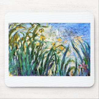 Claude Monet Yellow Irises and Malva 19 Mouse Mat