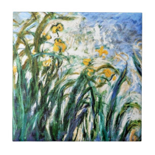 Claude Monet Yellow Irises and Malva 19 Tile
