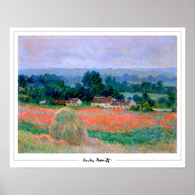 Claude Monet Zedign Art Poster #160-2 (Front)