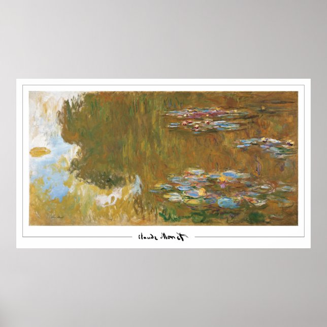 Claude Monet Zedign Art Poster #39 (Front)