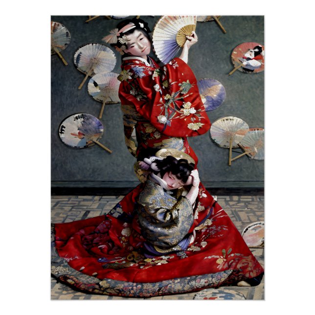 Claude Monet's Camille Monet In Japanese Costume Poster (Front)