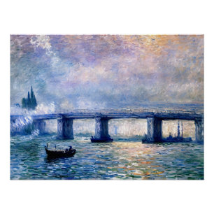 Claude Monet's Charing Cross Bridge (1903) Poster