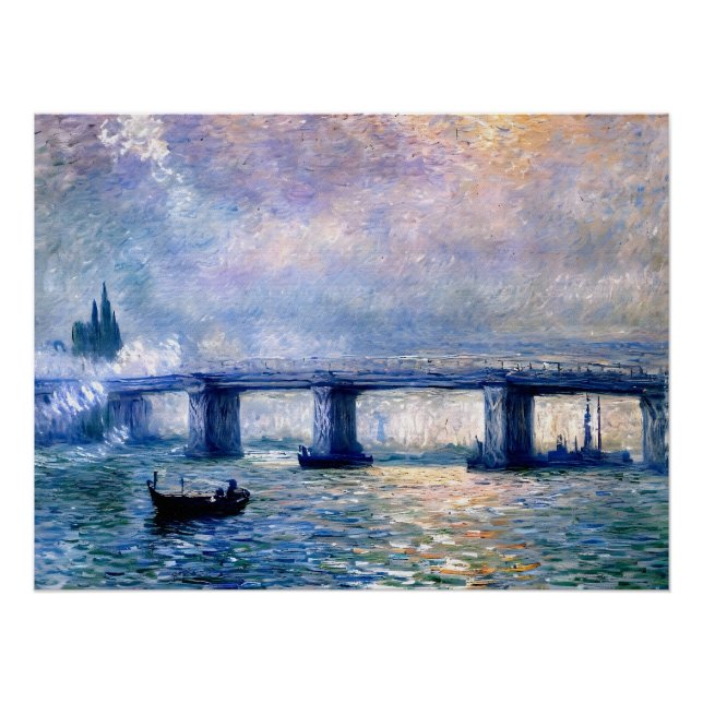 Claude Monet's Charing Cross Bridge (1903) Poster (Front)