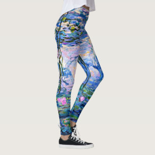 Claude Monet's famous painting, Water-Lilies (1919 Leggings