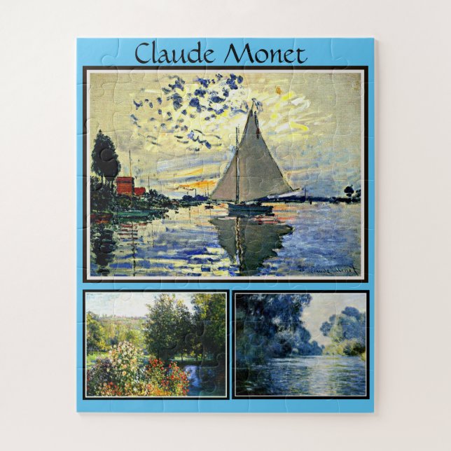 Claude Monet's famous paintings Jigsaw Puzzle (Vertical)