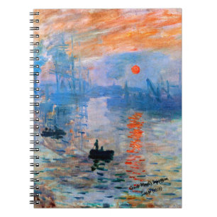 Claude Monet's Impression, Sunrise (1872) Notebook