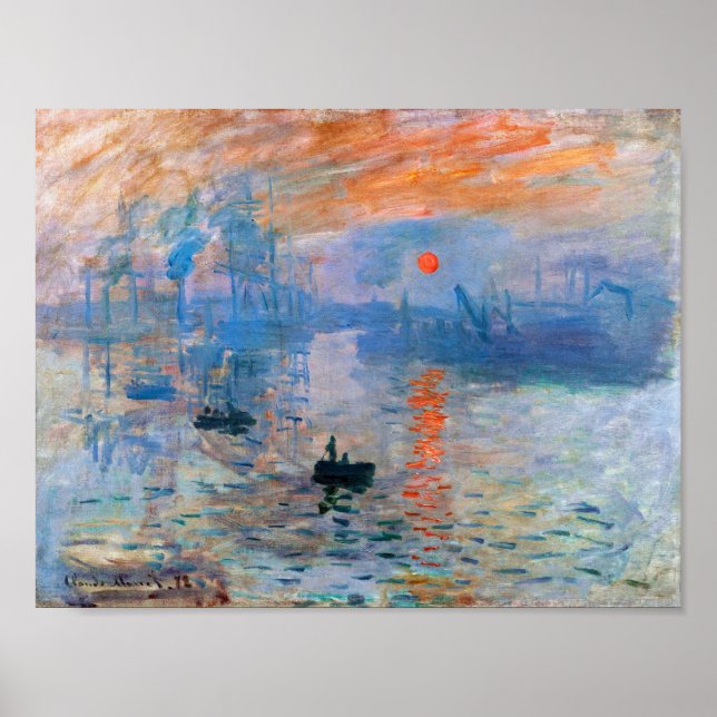 Claude Monet's Impression, Sunrise (1872 Poster (Front)