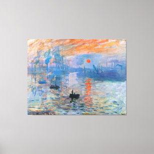 Claude Monet's Impression, Sunrise Canvas Print