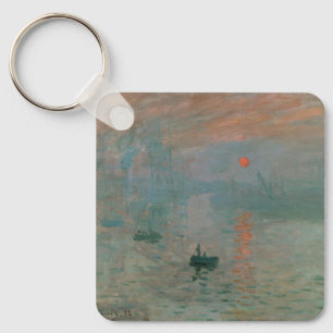 Claude Monet's Impression Sunrise (soleil levant) Key Ring