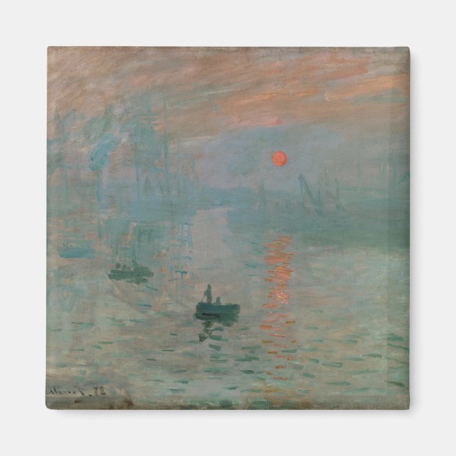 Claude Monet's Impression Sunrise (soleil levant) Magnet (Front)