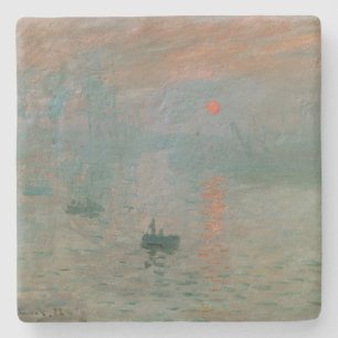 Claude Monet's Impression Sunrise (soleil levant) Stone Coaster