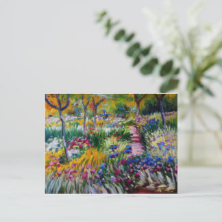 Claude Monet's Iris Garden Postcard