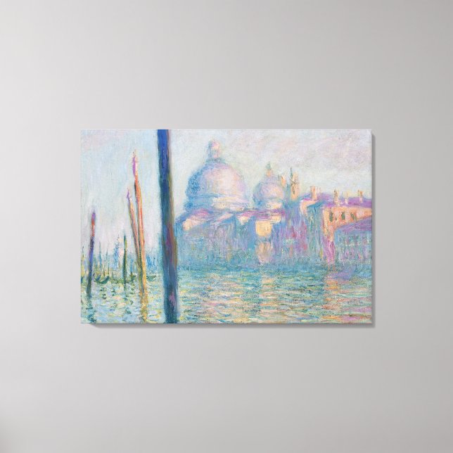 Claude Monet's Le Grand Canal Canvas Print (Front)