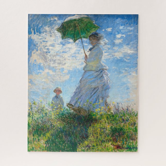 Claude Monet's Madame Monet and Her Son Jigsaw Puzzle (Vertical)