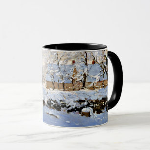 Claude Monet's painting, The Magpie, Mug