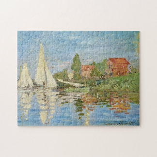 Claude Monet's Regattas at Argenteuil (1872)  Jigsaw Puzzle
