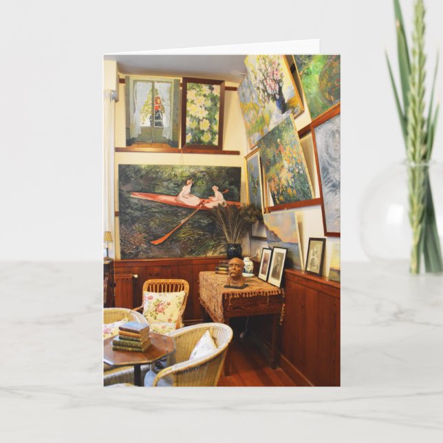 Claude Monet's room in France Card (Front)
