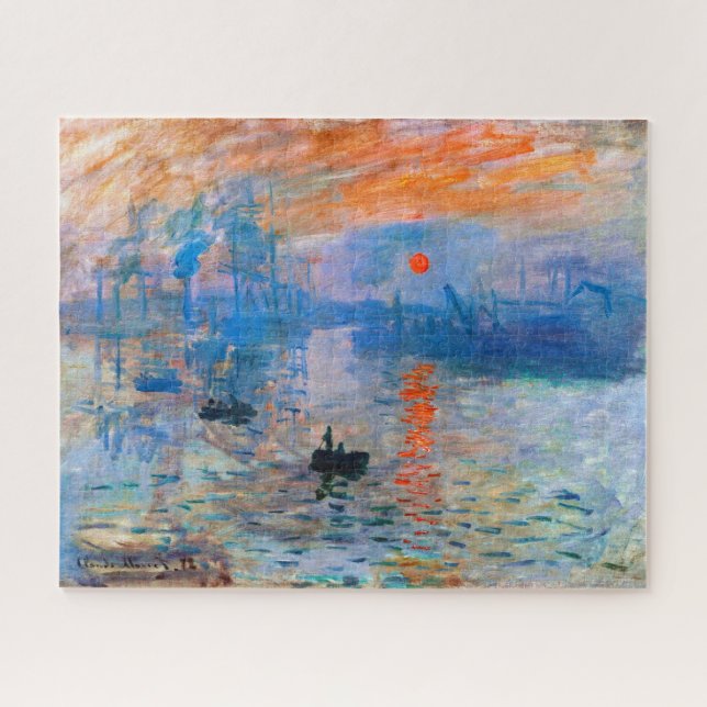 Claude Monet's Sunrise Jigsaw Puzzle (Horizontal)
