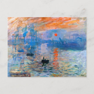Claude Monet's Sunrise Postcard
