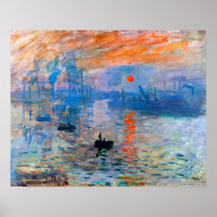 Claude Monet's Sunrise Poster