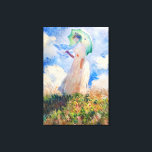 Claude Monet's Suzanne Hoschedé - Vintage Art Canvas Print<br><div class="desc">Claude Monet's Suzanne Hoschedé (1886) famous painting was digitally enhanced to render a vibrant reproduction. Classic art never goes out of style and is useful in a number of home and business settings.</div>