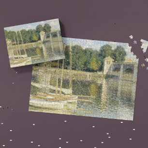Claude Monet's The Argenteuil Bridge (1874) Jigsaw Puzzle