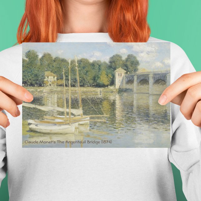Claude Monet's The Argenteuil Bridge (1874)  Thank You Card (Creator Uploaded)