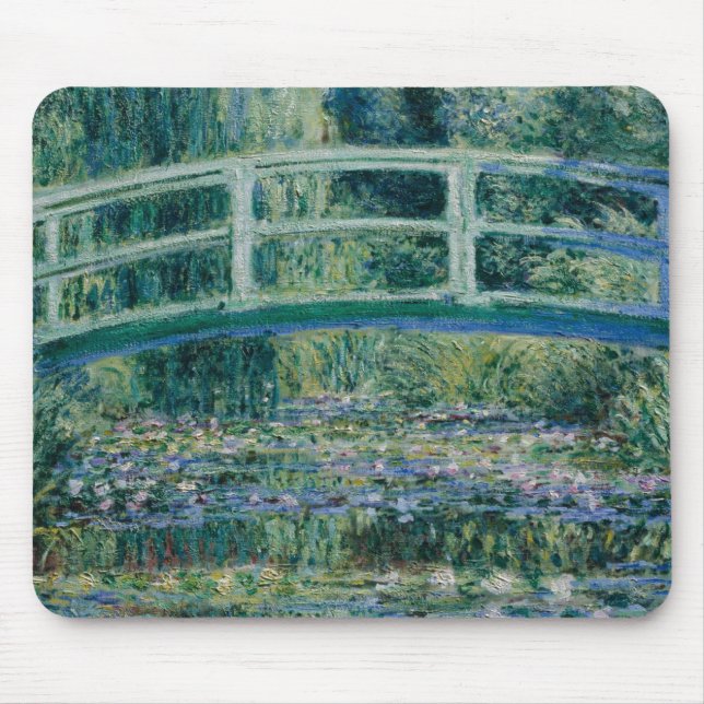 Claude Monet's Water Lilies and Japanese Bridge Mouse Mat (Front)