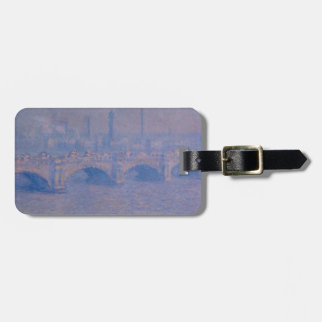 Claude Monet's Waterloo Bridge Luggage Tag (Front Horizontal)