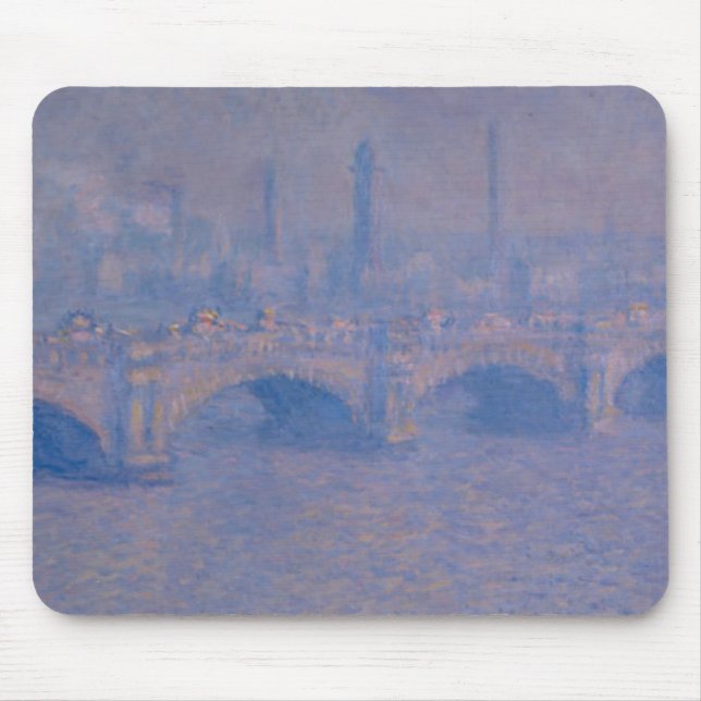Claude Monet's Waterloo Bridge Mouse Mat (Front)