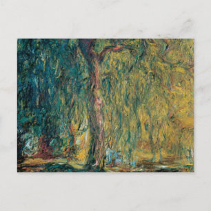 Claude Monet's Weeping Willow Postcard