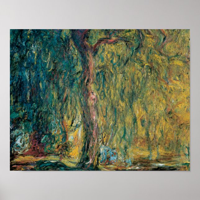 Claude Monet's Weeping Willow Poster (Front)