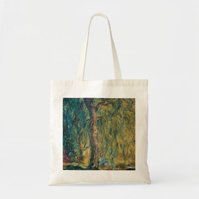 Claude Monet's Weeping Willow Tote Bag (Front)