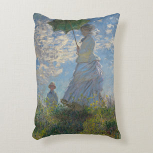 Claude Monet's Woman with a Parasol (The Stroll) Decorative Cushion