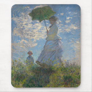 Claude Monet's Woman with a Parasol (The Stroll) Mouse Mat